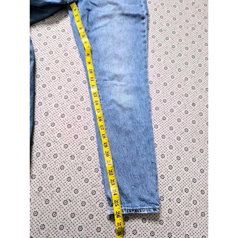 Old Navy OG Straight High-Rise Light Wash Blue Denim Jeans Womens Size 2 - Picture 5 of 8